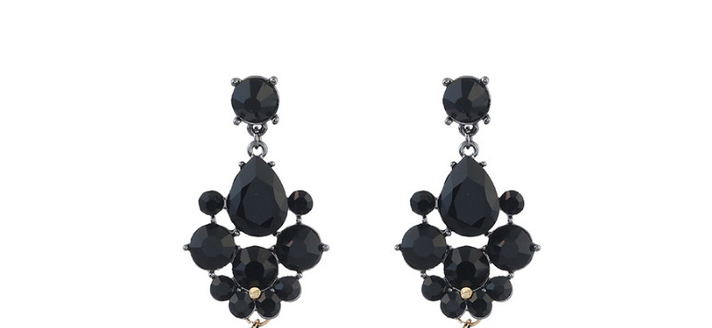 Bohemia Black Pure Color Decorated Tassel Earrings,Drop Earrings