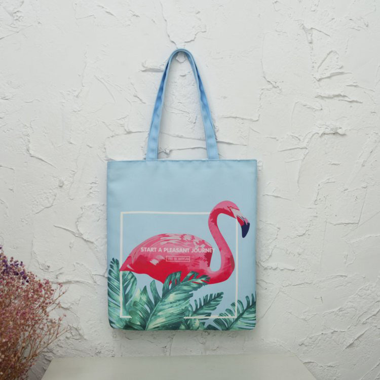 Fashion Blue Flamingo Pattern Decorated Shoulder Bag,Messenger bags
