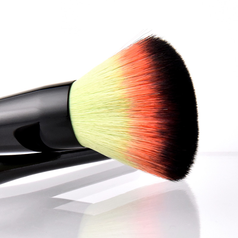 Fashion Orange+black Sector Shape Decorated Makeup Brush (2 Pcs ),Beauty tools