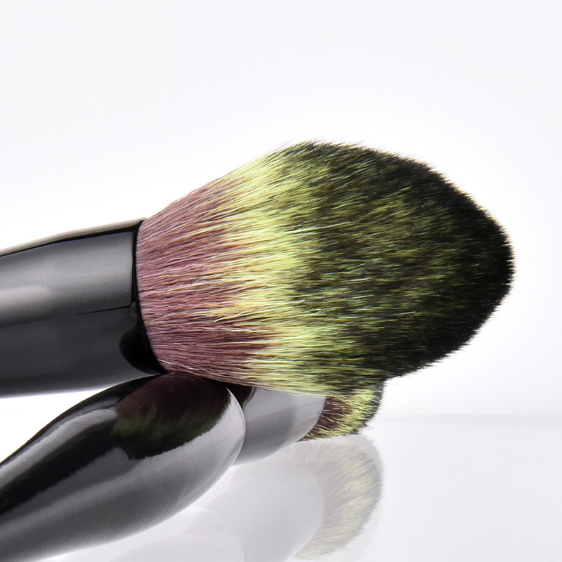 Fashion Green+black Round Shape Decorated Makeup Brush (2 Pcs),Beauty tools