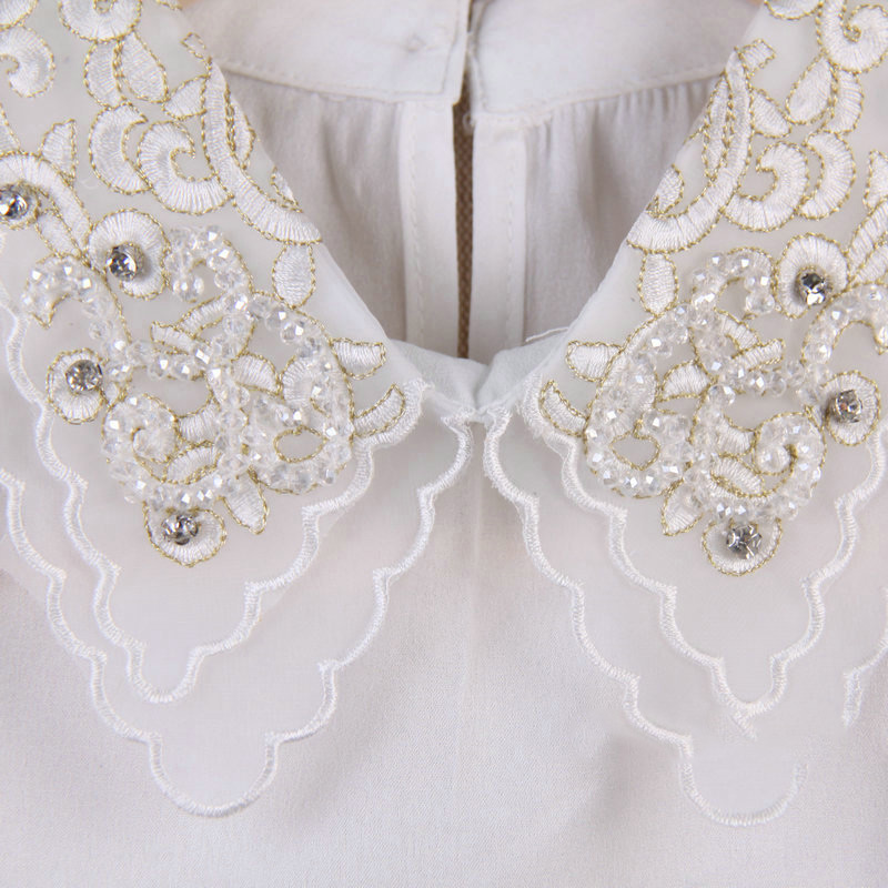 Fashion White Diamond Decorated Fake Collar,Thin Scaves