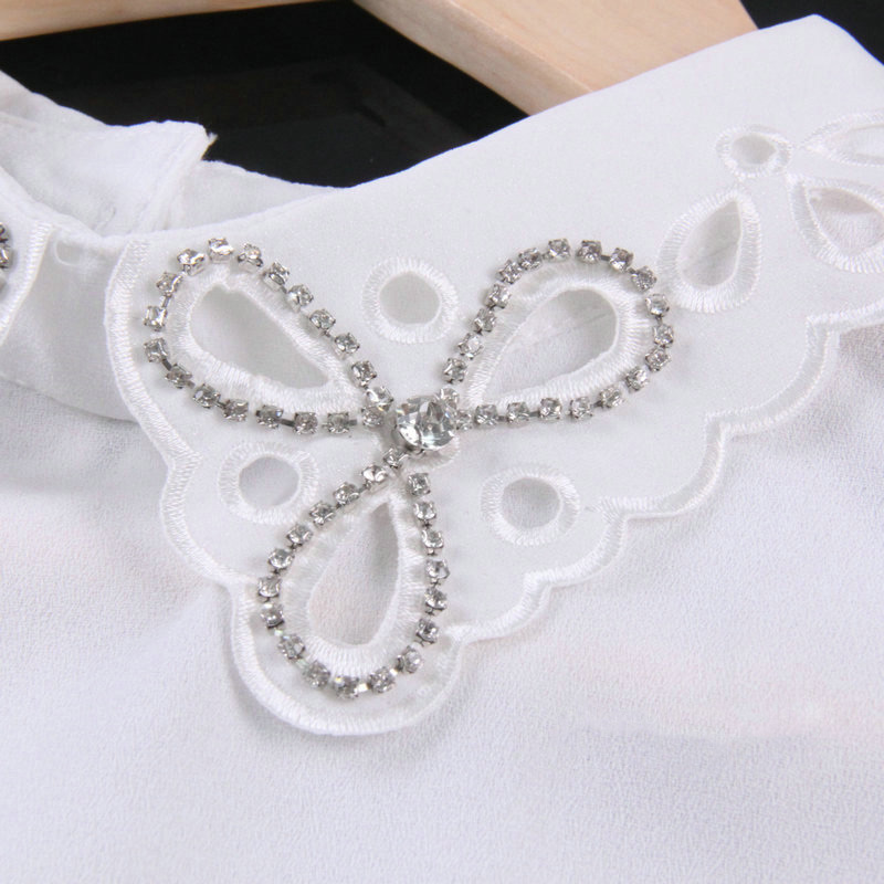 Fashion White Clover Shape Decorated Fake Collar,Thin Scaves