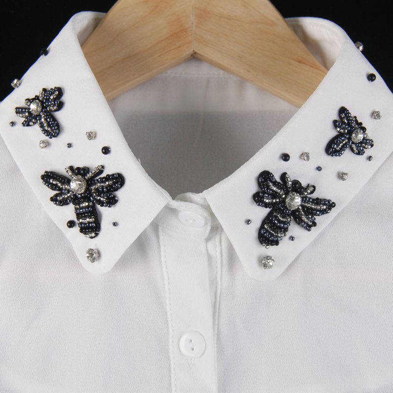 Fashion White Bee Shape Decorated Fake Collar,Thin Scaves