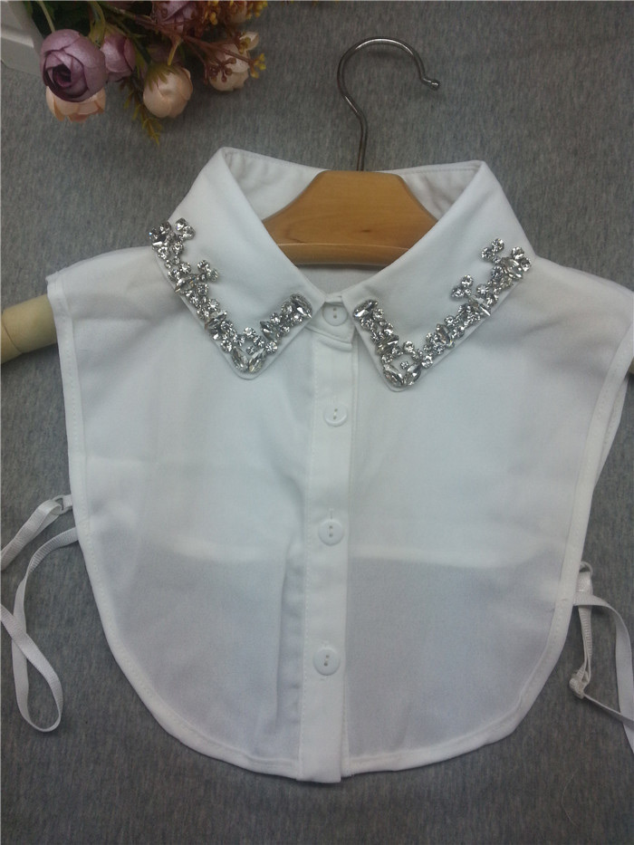 Fashion White Pure Color Decorated Fake Collar,Thin Scaves