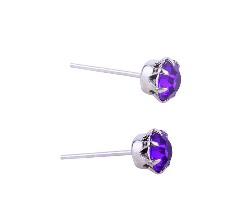 Fashion Silver Colour+purple Grape Shape Decorated Jewelry Set (9 Pcs ),Jewelry Sets