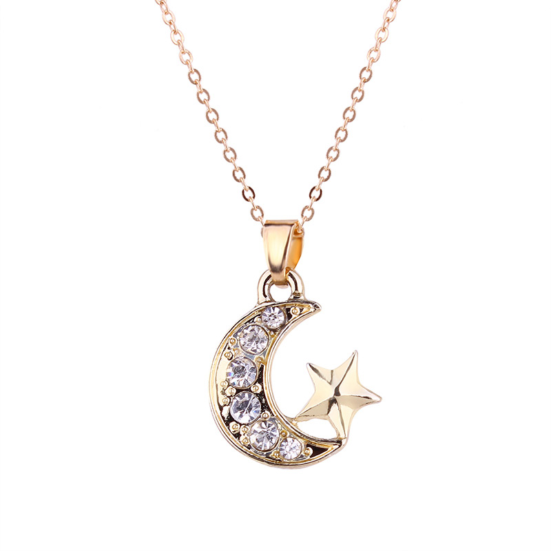 Fashion Gold Colour Moon&bowknot Shape Decorated Jewelry Set (9pcs),Jewelry Sets