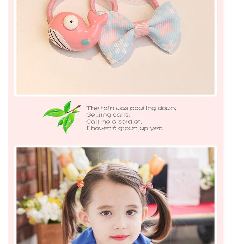 Fashion Pink Bowknot Shape Decorated Hair Clip(1 Pair),Kids Accessories