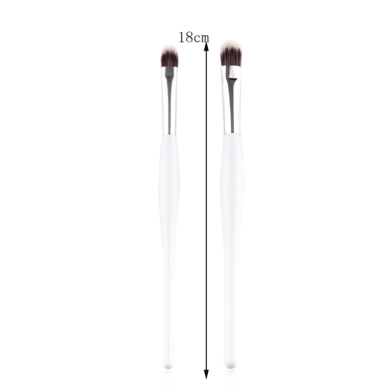 Fashion White Pure Color Decorated Makeup Brush (2 Pcs),Beauty tools