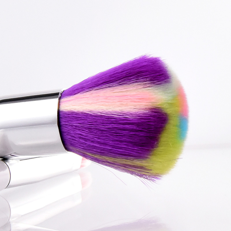 Fashion Multi-color Round Shape Decorated Makeup Brush (2 Pcs),Beauty tools