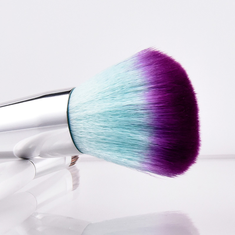 Fashion Blue+purple Oblique Shape Decorated Makeup Bruch (2 Pcs),Beauty tools