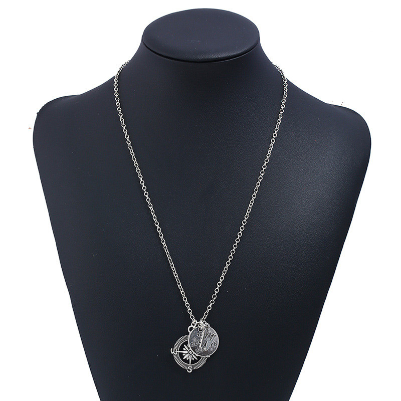 Fashion Silver Color Anchor Shape Decorated Necklace,Pendants