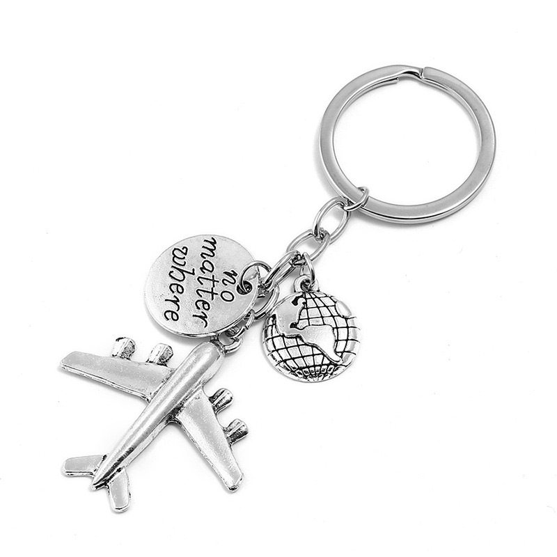 Fashion Silver Color Aircraft Shape Decorated Necklace,Fashion Keychain