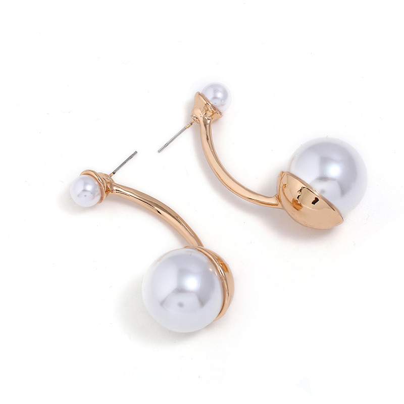 Fashion Gold Color Pearls Decorated Simple Earrings,Drop Earrings