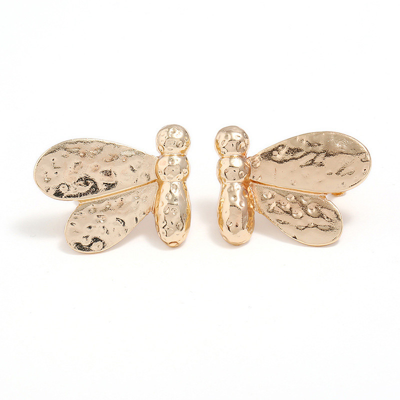 Fashion Gold Color Bee Shape Design Pure Color Earrings,Stud Earrings
