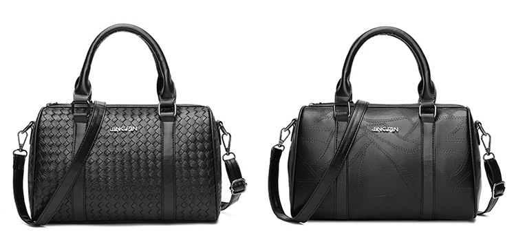 Fashion Black Lines Pattern Decorated Shoulder Bag,Handbags