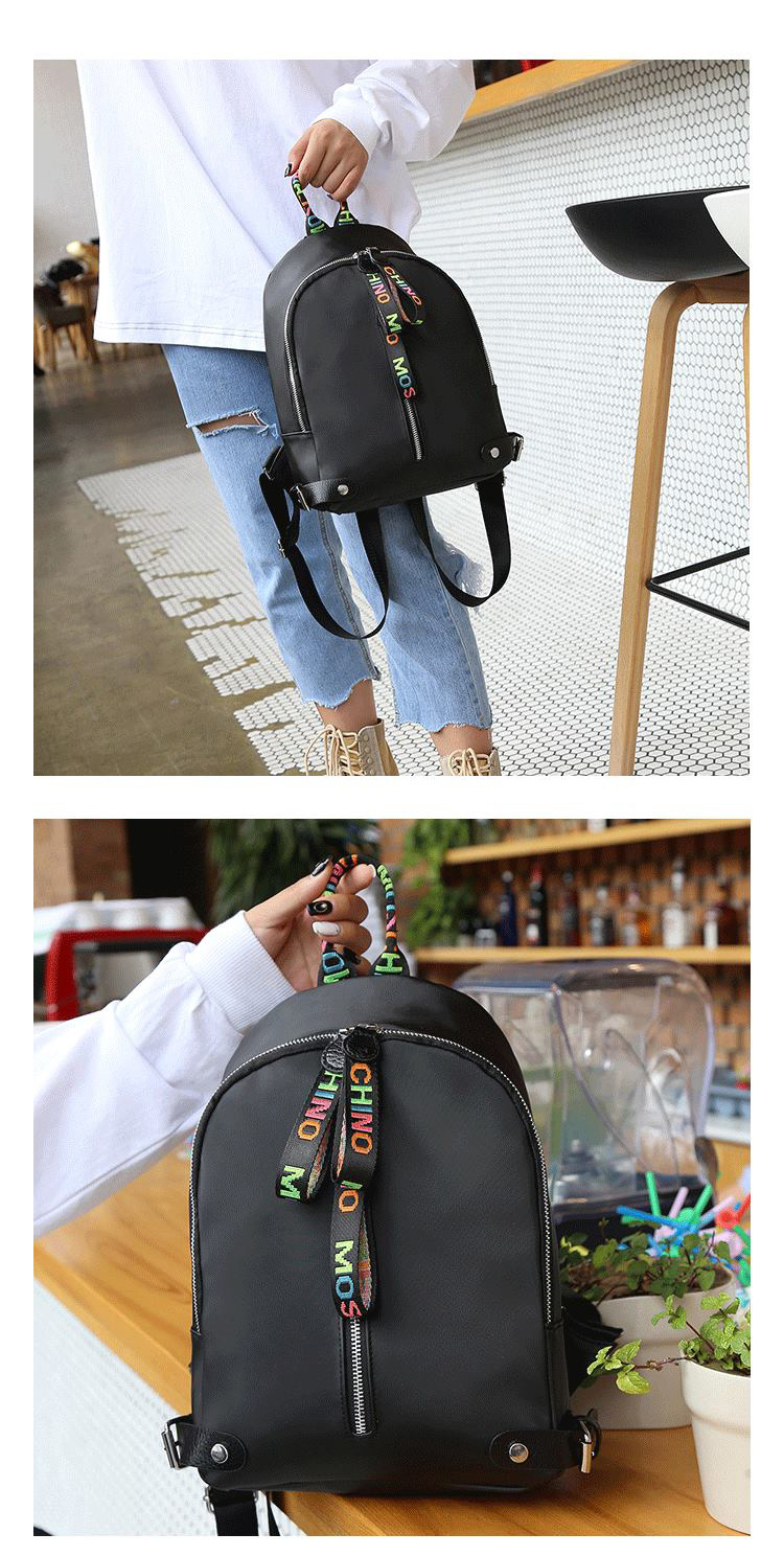 Fashion Multi-color Ribbon Decorated Simple Backpack,Backpack