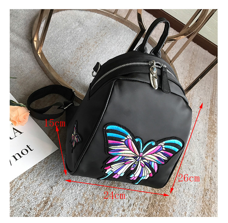 Fashion Black Butterlfy Pattern Decorated Mini Backpack,Backpack