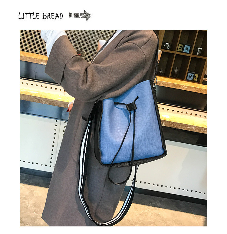 Fashion Gray Pure Color Decorated Shoulder Bag(2pcs),Shoulder bags