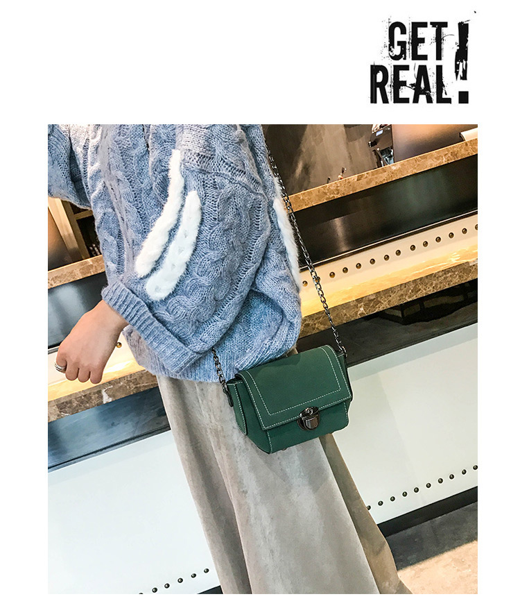 Fashion Green Square Shape Design Pure Color Shoulder Bag,Shoulder bags