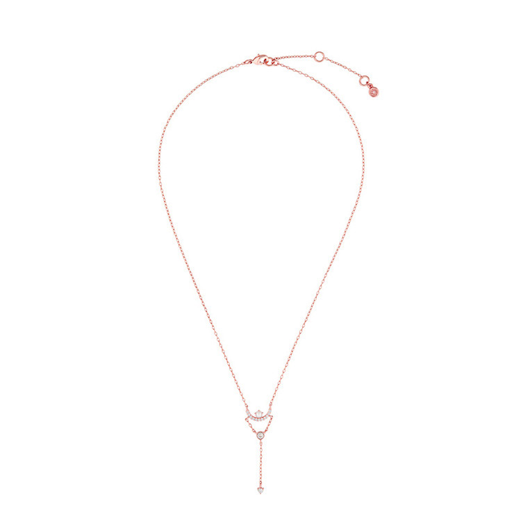 Fashion Rose Gold Diamond&pearl Decorated Simple Necklace,Multi Strand Necklaces