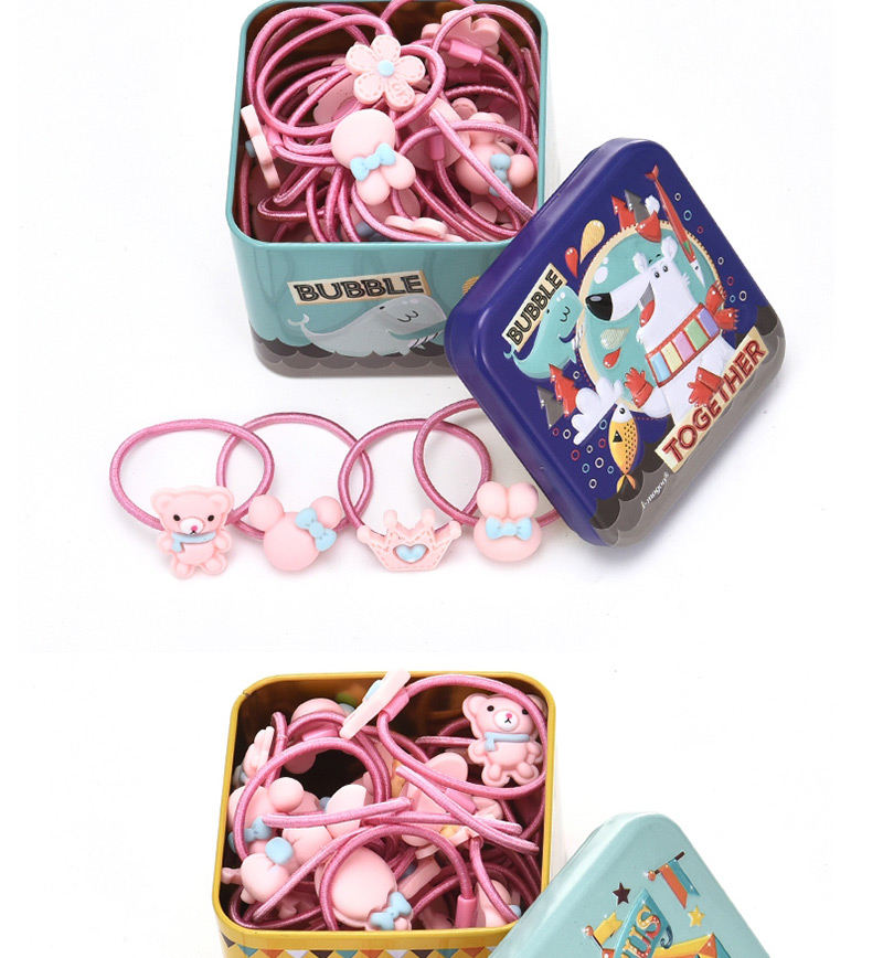 Lovely Light Blue Pure Color Decorated Baby Hair Band(40pcs+box),Kids Accessories