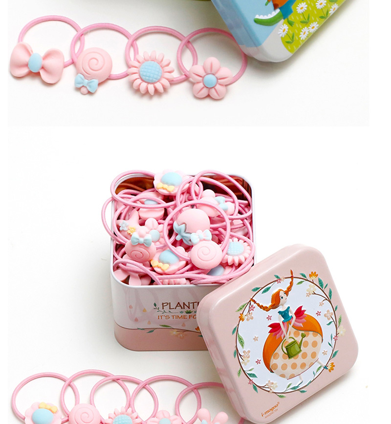 Lovely Light Blue Pure Color Decorated Baby Hair Band(40pcs+box),Kids Accessories