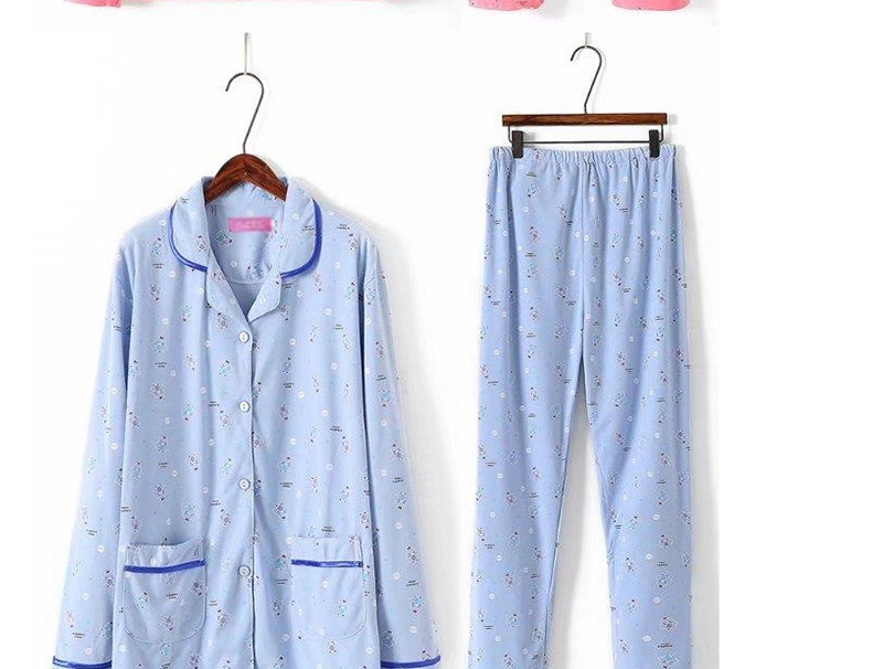 Fashion Pink Flower Pattern Decorate Simple Pajamas,CURVE SLEEP & LOUNGE