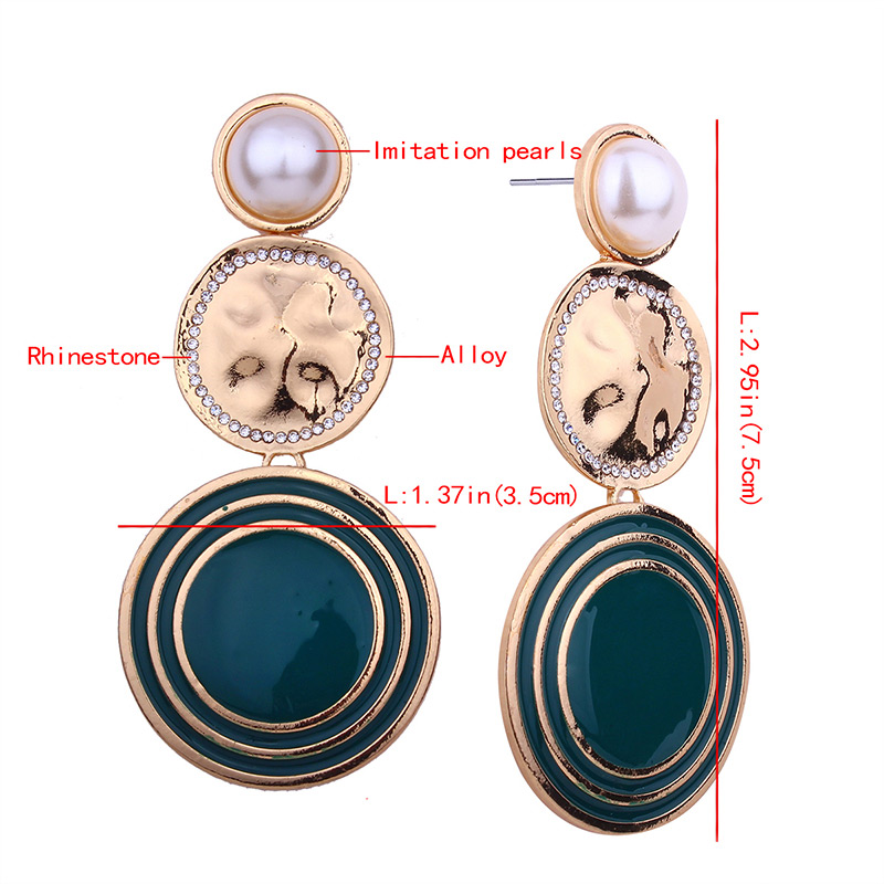 Fashion White Round Shape Decorated Long Pearl Earrings,Drop Earrings