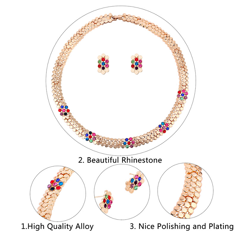 Fashion Gold Color Flower Shape Design Simple Jewelry Sets,Jewelry Sets