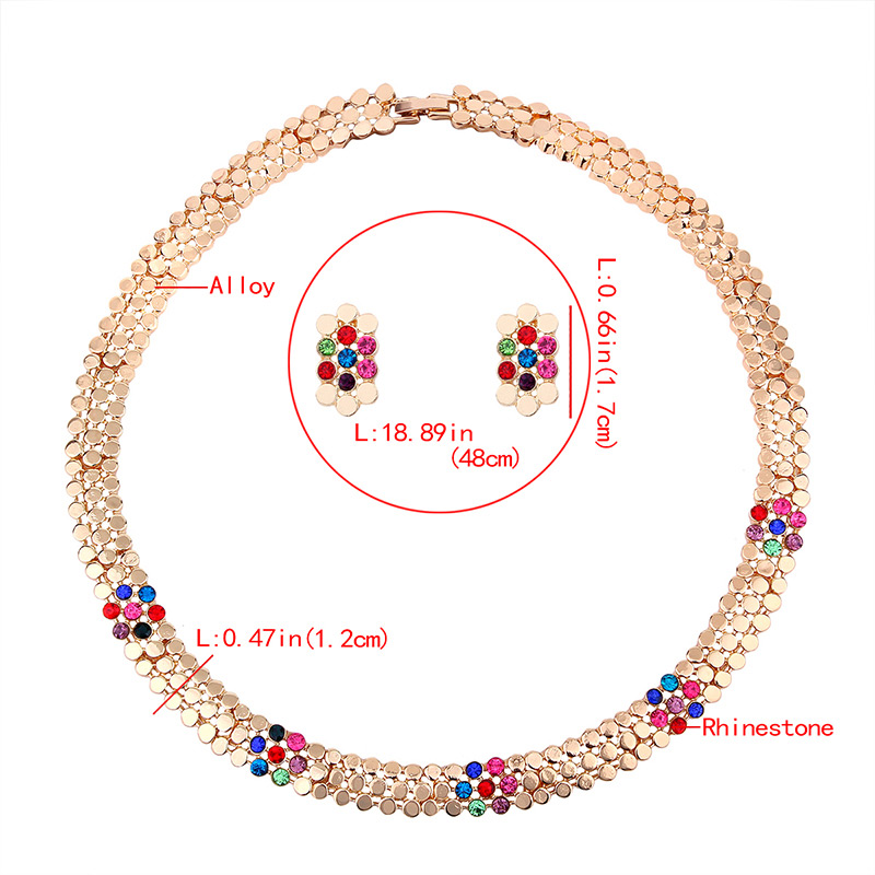 Fashion Gold Color Flower Shape Design Simple Jewelry Sets,Jewelry Sets