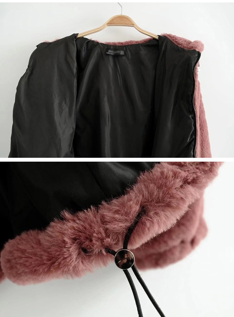 Fashion Black Pure Color Decorated Simple Coat,Coat-Jacket