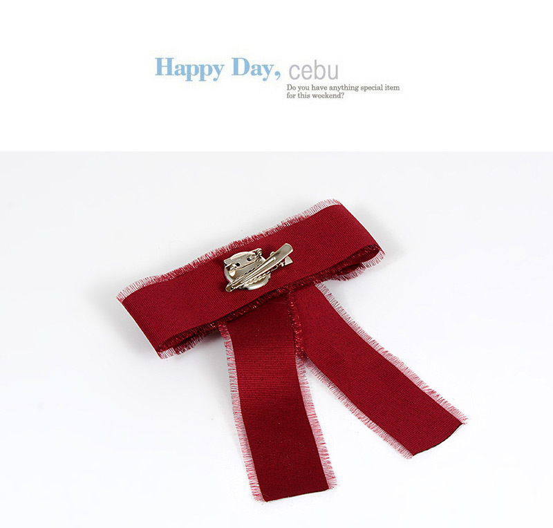 Trendy Claret Red Dragonfly Shape Design Bowknot Brooch,Korean Brooches