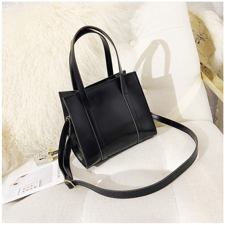 Fashion Dark Brown Pure Color Decorated Shoulder Bag,Handbags