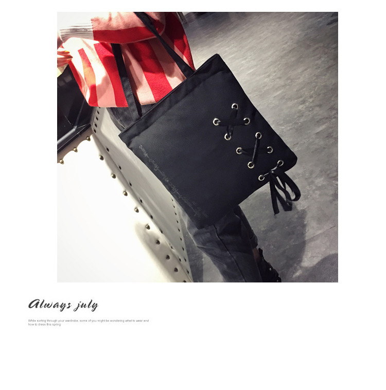 Fashion Black Bowknot Decorated Pure Color Shoulder Bag,Messenger bags