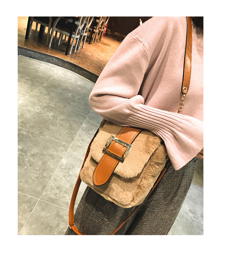 Fashion Pink Pure Color Decorated Shoulder Bag,Shoulder bags