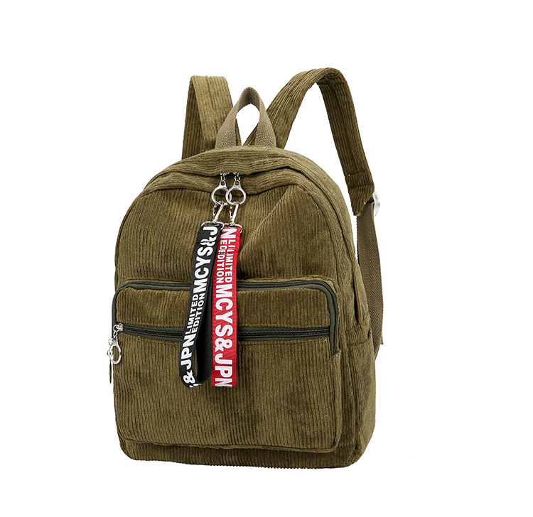 Fashion Brown Ribbons Decorated Simple Backpack,Backpack