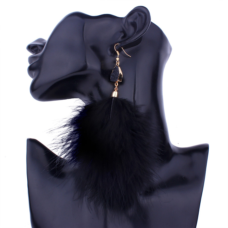 Fashion Black Pure Color Decorated Earrings,Drop Earrings