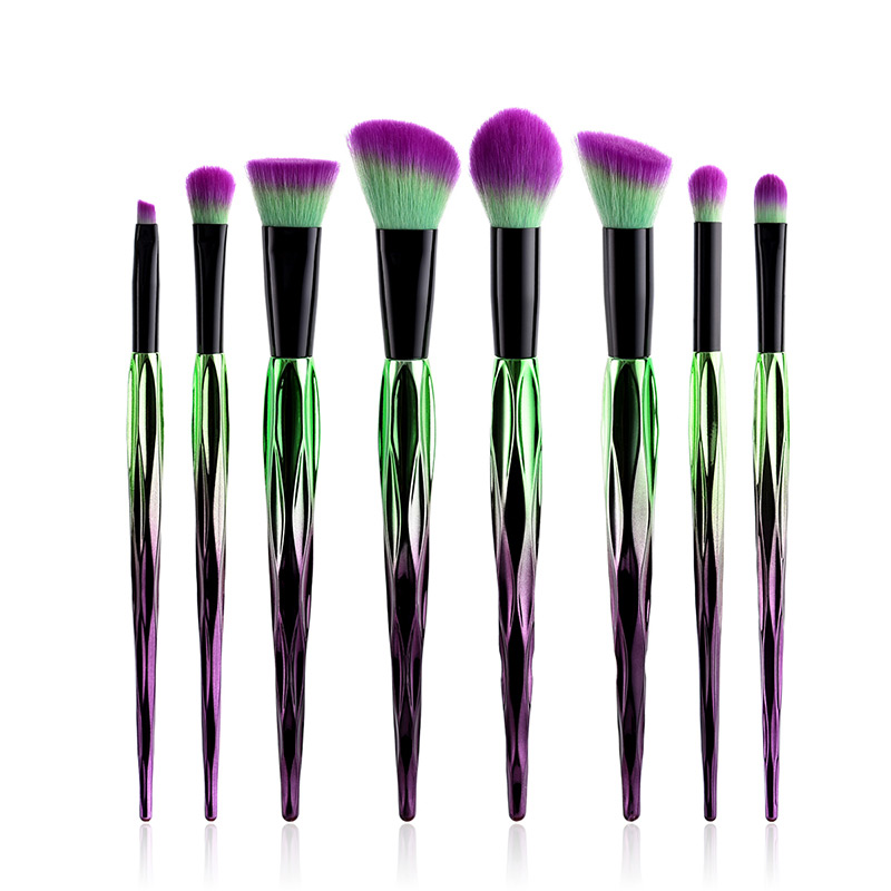 Fashion Purple Coloa-matching Decorated Brushes(8pcs),Beauty tools
