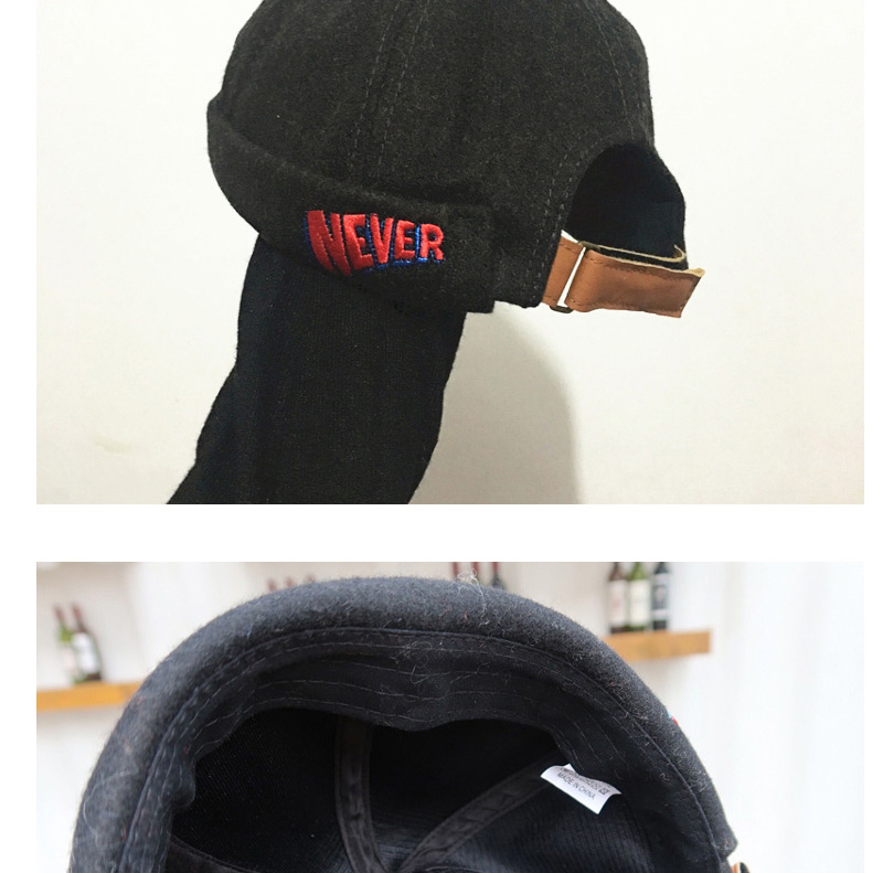 Fashion Black Embroidery Decorated Hat,Beanies&Others