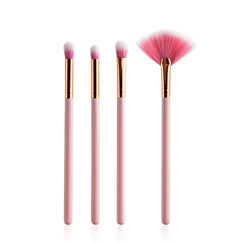 Lovely Pink Pure Color Decorated Brushes (4pcs),Beauty tools