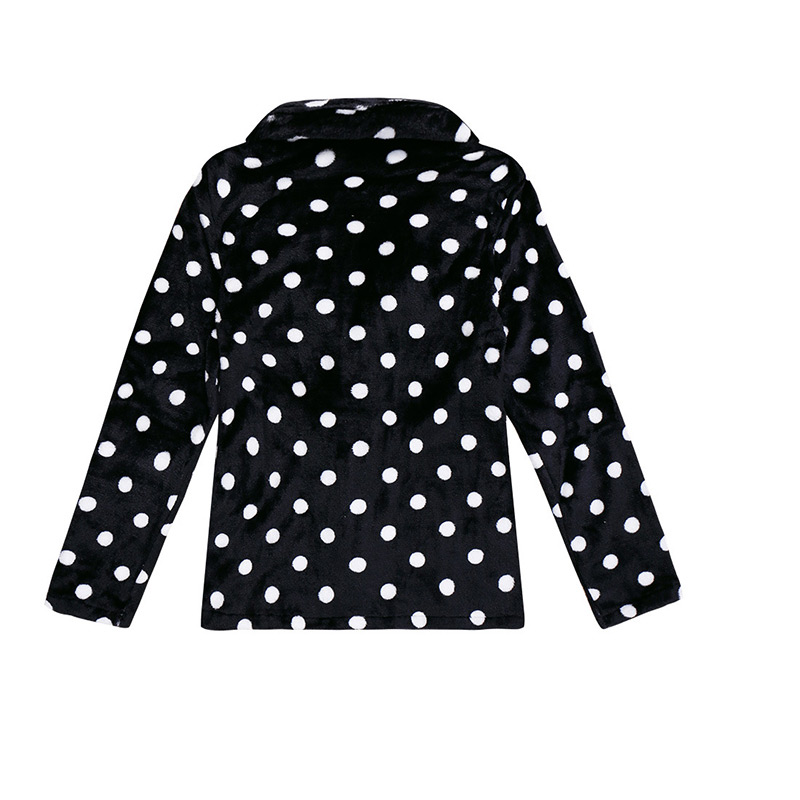 Fashion Black Dot Shape Decorated Pajamas For Father (1suit),Others