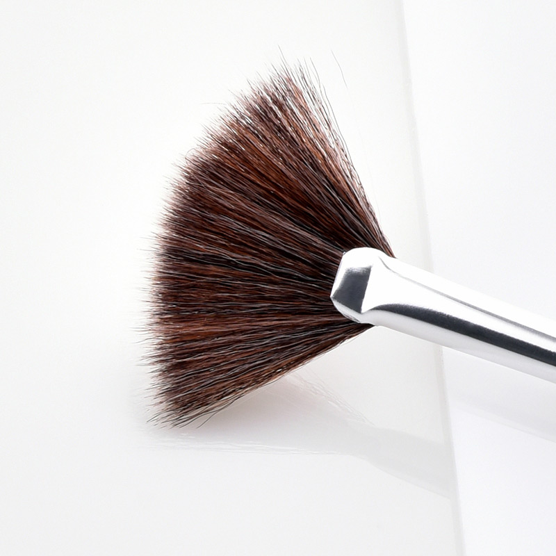 Fashion Black Sector Shape Decorated Makeup Brush (4 Pcs ),Beauty tools