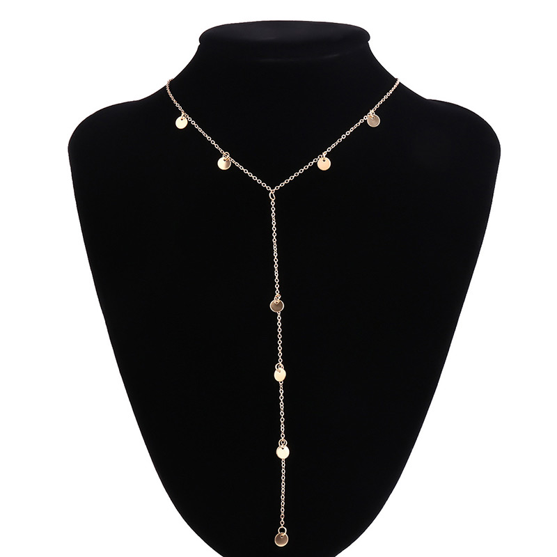Fashion Silver Color Sequins Decorated Necklace,Multi Strand Necklaces