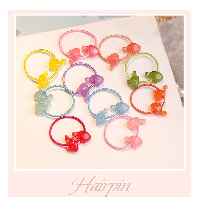 Fashion Multi-color Fish Shape Decorated Hair Band (10 Pcs),Kids Accessories