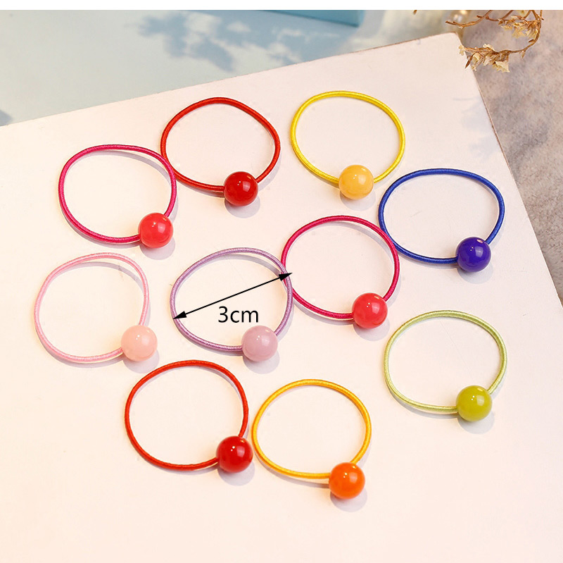 Fashion Multi-color Flower Shape Decorated Hair Band (10 Pcs ),Kids Accessories