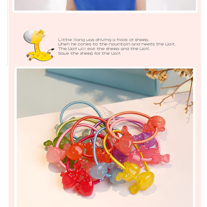 Fashion Multi-color Elephant Shape Decorated Hair Band ( 10 Pcs),Kids Accessories