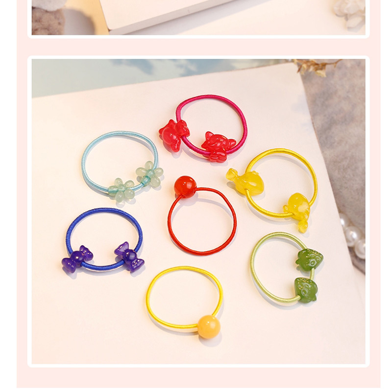 Fashion Multi-color Flower Shape Decorated Hair Band (10 Pcs ),Kids Accessories