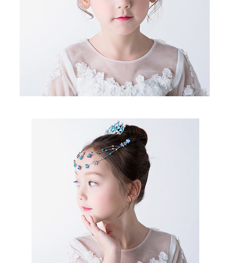Fashion Pink Crown Shape Decorated Hair Clip(2 Pcs ),Kids Accessories