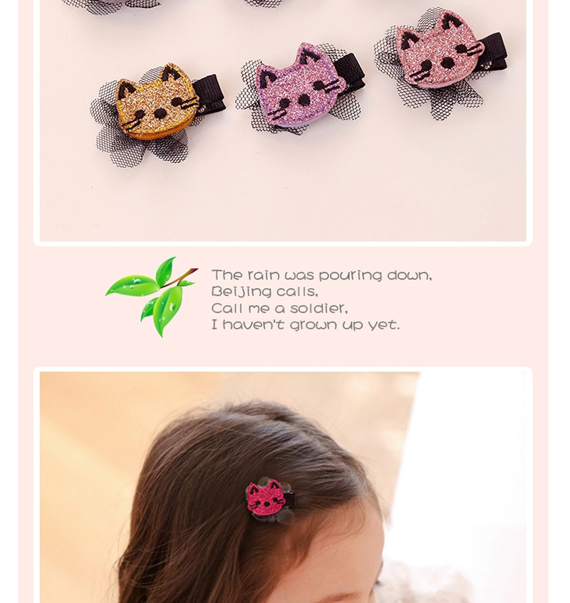 Fashion Red Heart Shape Decorated Bowknot Hair Clip,Kids Accessories