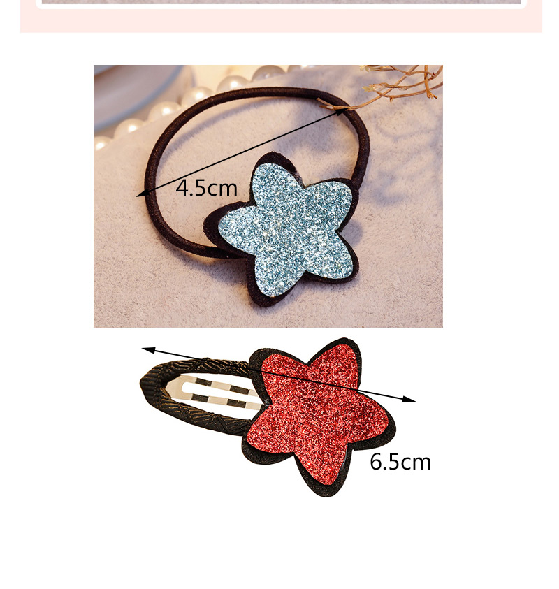 Fashion Red Star Shape Decorated Hair Band,Hair Ring
